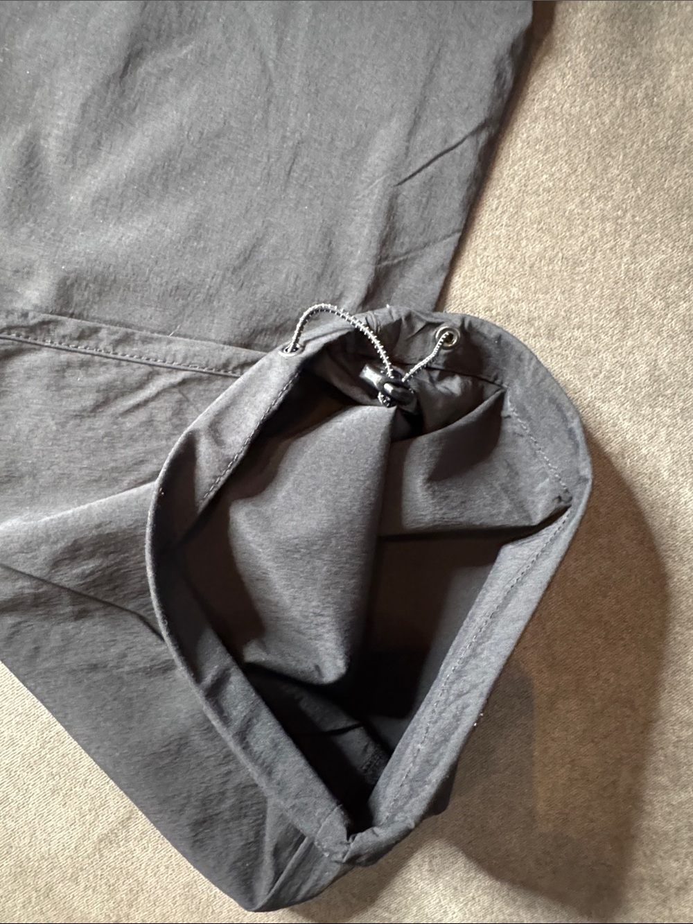 Mens Black Convertible Cargo Pants Shorts Water-Resistant Zip Pocket *LARGE READ - Picture 7 of 15